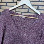 Hollister Burgundy Marled Knit Flared‎ Sleeve Sweater Size XS Red Photo 2