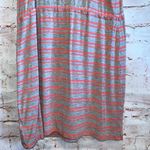 Olive & Oak  Dress Womens Small Gray Pink Striped Tank Top Sleeveless Blouson Photo 7