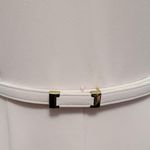 Liz Claiborne Manor Garden blush belted fit and flare dress size 4 Photo 3