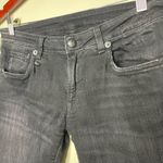 R13  Mid Rise Button Fly Skinny Jeans Black Womens 30 Photo 2