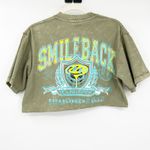 Youniverse Womens Streetwear Smile Back Graphic Cutoff Crop T Photo 4