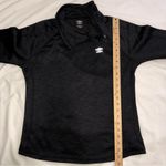 Umbro  Womens Funnel Neck Side Zip Fleece Lined Sweatshirt L Thumb Holes Black Photo 6