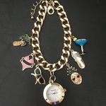 Kensie Glam Watch & Charm Bracelet Cocktail, Flip Flops, Palm Tree, Pineappe, Bikini Photo 1