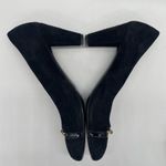 AGL Attilio Giusti Leombruni Womens 40 (US 9.5) Pumps Heels Black Suede Horsebit Photo 3