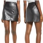 BLANK NYC NWT  Faux Leather Snap Button Front Skirt Photo 1