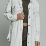 7 Diamonds Women's Light Gray Utility Jacket White Size M Photo 0