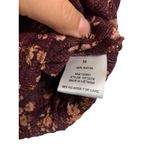 Hippie Rose  Plum Ditsy One Shoulder Crop Top‎ Floral Medium NEW Photo 4