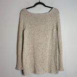 Donna Karan  linen blend thick knit sweater Photo 3
