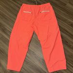Free People FP Movement Fly By Night Cropped Wide Leg Pant Neon Coral Sz Large Photo 8