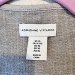 Adrienne Vittadini  Grey Linen Blazer Jacket Womens XL Casual Lagenlook Basic Photo 2