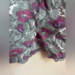 Ulla Popken Gray & Berry Floral Print 3/4 Ruffle Bell Sleeve Tunic Blouse 28/30 Photo 6