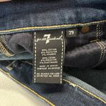 7 For All Mankind Jeans Womens 29 Blue Whiskering Denim Cotton Stretch Mid Rise Photo 11