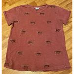 Lucky Brand  Distressed Tiger T‎ Shirt Photo 0