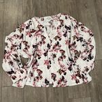 Nordstrom Floral Blouse - Pink and White Photo 2