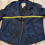 Impulse MADE Fashion Week for Impulse Moto jacket Navy Iridescent Size S Blue Photo 5
