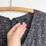 Madewell • Cap-Sleeve V-Neck Midi Dress in Floral Cupro-Blend black white 90s Photo 4