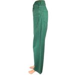 Clemence Women's Green High Waist Straight Wide Leg Denim Jeans Pants Size 10 Photo 1