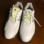 Adidas  power and grid‎ white/light green stripes.  Golf shoes 6.5 Photo 2