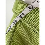 THATS SO FETCH Stassi Shirt Dress Belted Size 4 Lime Green Pleated Collared Photo 8