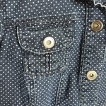 Baccini  Polka Dot Blue Jean Jacket Size Small Photo 1