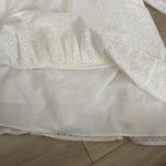 New Isabel Maternity White Eyelet Lace Tiered Midi Dress Maternity L Size L Photo 1