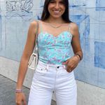 ZARA Floral Corset Bodysuit Photo 0