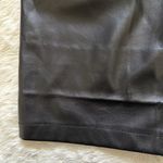 Joie Pants Faux Leather Smocked Elastic High Waist Pull On Straight Leg Black L Photo 10