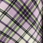 Brandy Melville Colleen Plaid Mini Dress Purple Tie Back Academia Preppy Argyle Photo 3