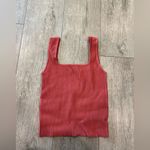 Madewell Ribbed Square Neck Camisole - Rust Photo 2