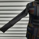 Go Couture Tunic Top Women Small Gray Turtleneck Long Sleeve Casual Asymmetrical Photo 5