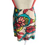 Judith March Stunning open back dress, orange top with bright floral skirt Photo 6