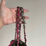Goldie  Olive Tote with Pink Ribbon Detail Photo 2