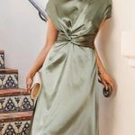 Cupshe Green Maxi Wrap Dress Photo 0
