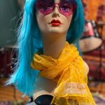 Vintage Diane Von Furstenberg scarf Yellow Photo 0