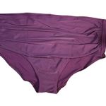 Universal Standard High-Waisted Ruched Swim Bikini Bottom Purple Size XL / 26-28 Photo 0