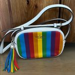 Kate Spade Vibrant Rainbow Stripped Crossbody Bag Photo 3