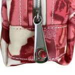 Liz Claiborne Small Pink and White Floral Makeup Bag Photo 4