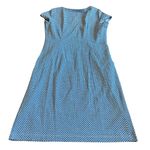 J. McLaughlin  Emma Dress Blue White Catalina Cloth Beach Stretch Size Large Photo 9