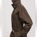 ZARA NWT Collection Long Brown Belted Jumpsuit Flight Suit Coveralls Romper S Photo 4