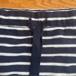 Loft Striped Jogger Pocket Cotton blend Skirt with drawstring blue white Sz M Photo 5