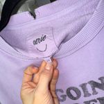 Aerie  crewneck the chill sweatshirt off the rails graphic ribbed smiley face Photo 6