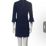 Tibi Bell Sleeve Navy Mini Dress - Size: 2 Photo 3