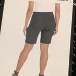 Hilary Radley  Womens Pull On Bermuda Shorts Geometric Stretch Black White Size S Photo 4