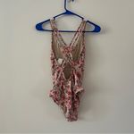 NEW Hermonza Floral Flower Cottagecore One Piece Swim Suit Size 2 Photo 3