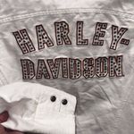 HARLEY DAVIDSON Motorcycle White Jacket Women's Size Large Photo 9