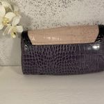 Guess  Purple & Cream Reptile Pattern Wristlet Photo 6