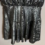 Free People  Manuka Sequin Mini Dress Women's Small Silver Drop Waist Party NWOT Photo 12
