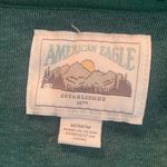 American Eagle  Womens M Pullover Long Sleeve Shawl Collar Sweatshirt Green Photo 5
