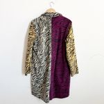 LOGO By Lori Goldstein LOGO Lori Goldstein Reversible Fleece Coat Multicolor Snap Photo 1