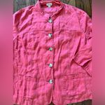 Cherokee Vintage Linen Button Up Top XXL Photo 2